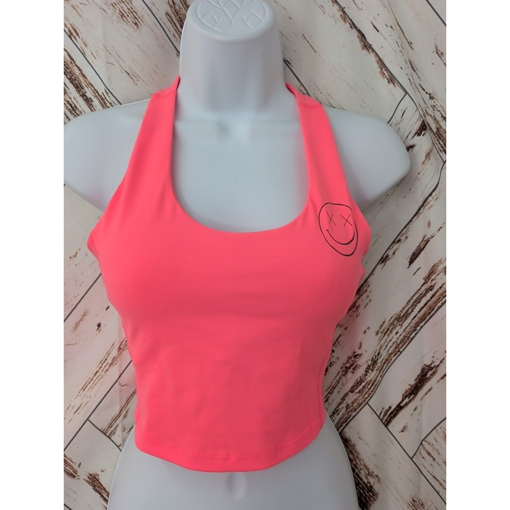 Salty Savage Long Line Sports Bra‎ in Coral